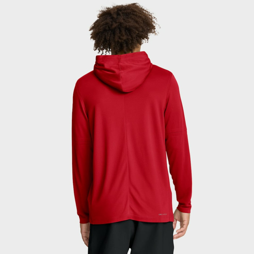 MLB Los Angeles Angels Nike Authentic Collection Dri-FIT Long Sleeve Hooded T-Shirt