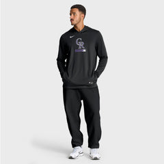 MLB Colorado Rockies Nike Authentic Collection Dri-FIT Long Sleeve Hooded T-Shirt