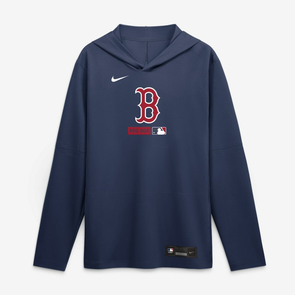MLB Boston Red Sox Nike Authentic Collection Dri-FIT Long Sleeve Hooded T-Shirt