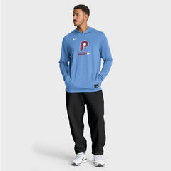 MLB Philadelphia Phillies Nike Authentic Collection Dri-FIT Long Sleeve Hooded T-Shirt