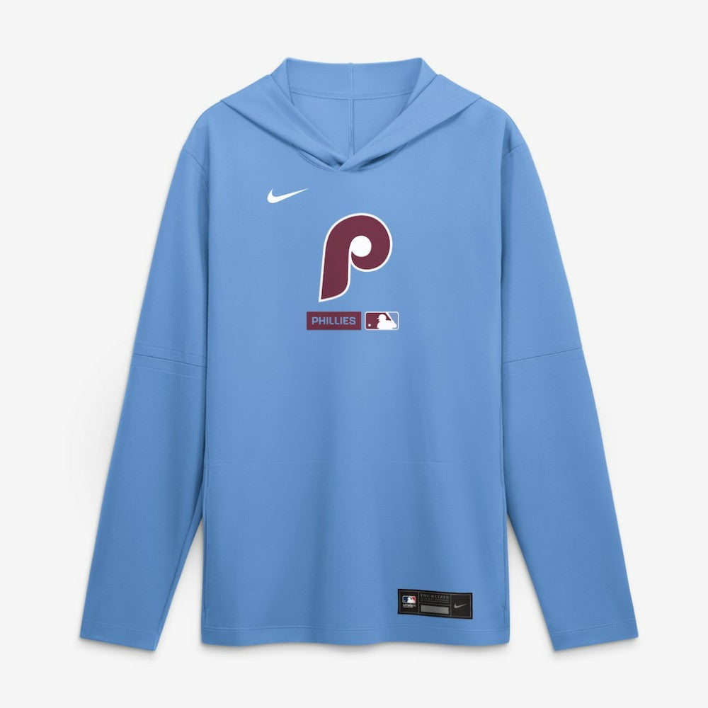 MLB Philadelphia Phillies Nike Authentic Collection Dri-FIT Long Sleeve Hooded T-Shirt