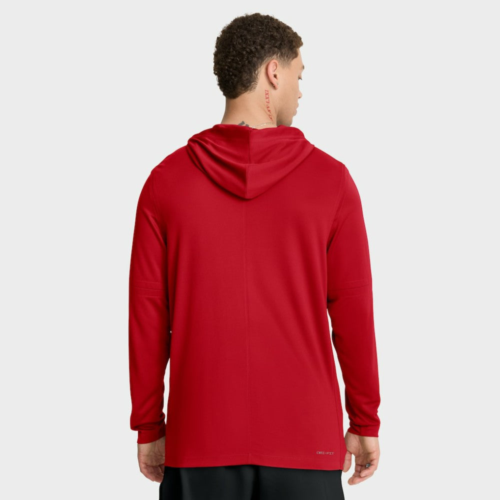 MLB Washington Nationals Nike Authentic Collection Dri-FIT Long Sleeve Hooded T-Shirt