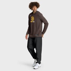 MLB San Diego Padres Nike Authentic Collection Dri-FIT Long Sleeve Hooded T-Shirt