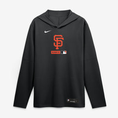 MLB San Francisco Giants Nike Authentic Collection Dri-FIT Long Sleeve Hooded T-Shirt