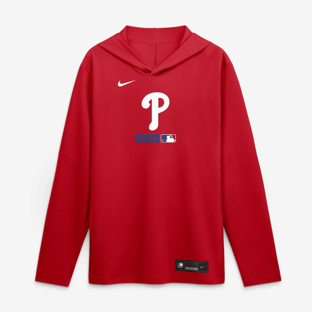 MLB Philadelphia Phillies Nike Authentic Collection Dri-FIT Long Sleeve Hooded T-Shirt