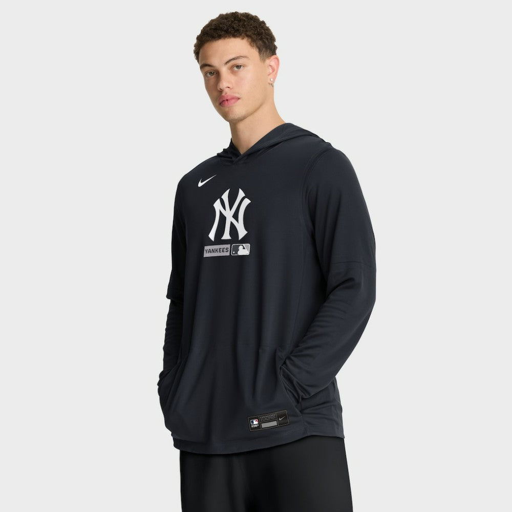 MLB New York Yankees Nike Authentic Collection Dri-FIT Long Sleeve Hooded T-Shirt
