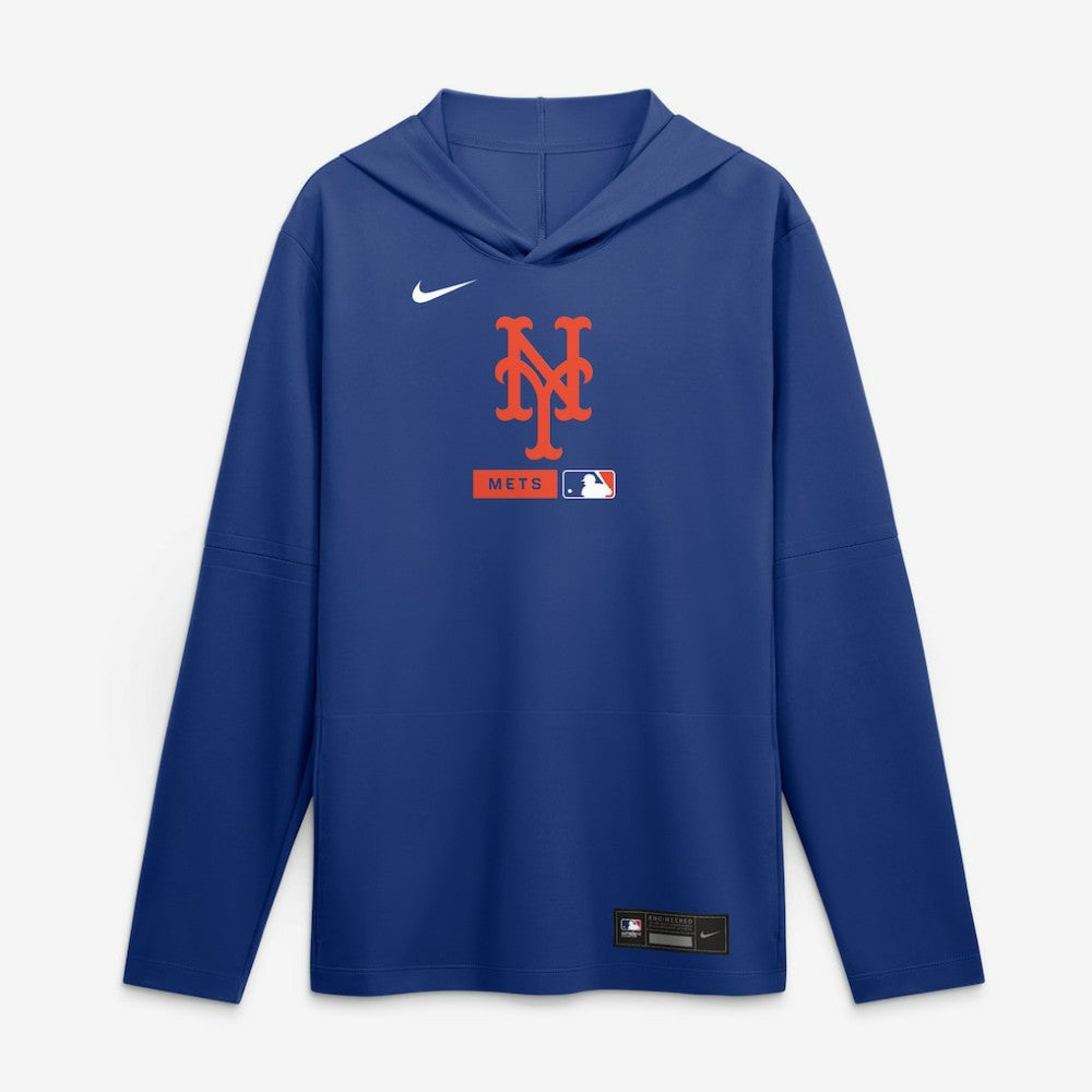 MLB New York Mets Nike Authentic Collection Dri-FIT Long Sleeve Hooded T-Shirt