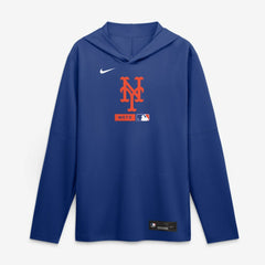 MLB New York Mets Nike Authentic Collection Dri-FIT Long Sleeve Hooded T-Shirt