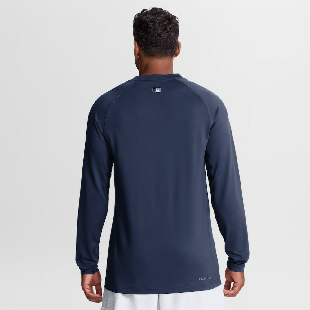 MLB Tampa Bay Rays Nike Authentic Collection Game Time Raglan Long Sleeve T-Shirt