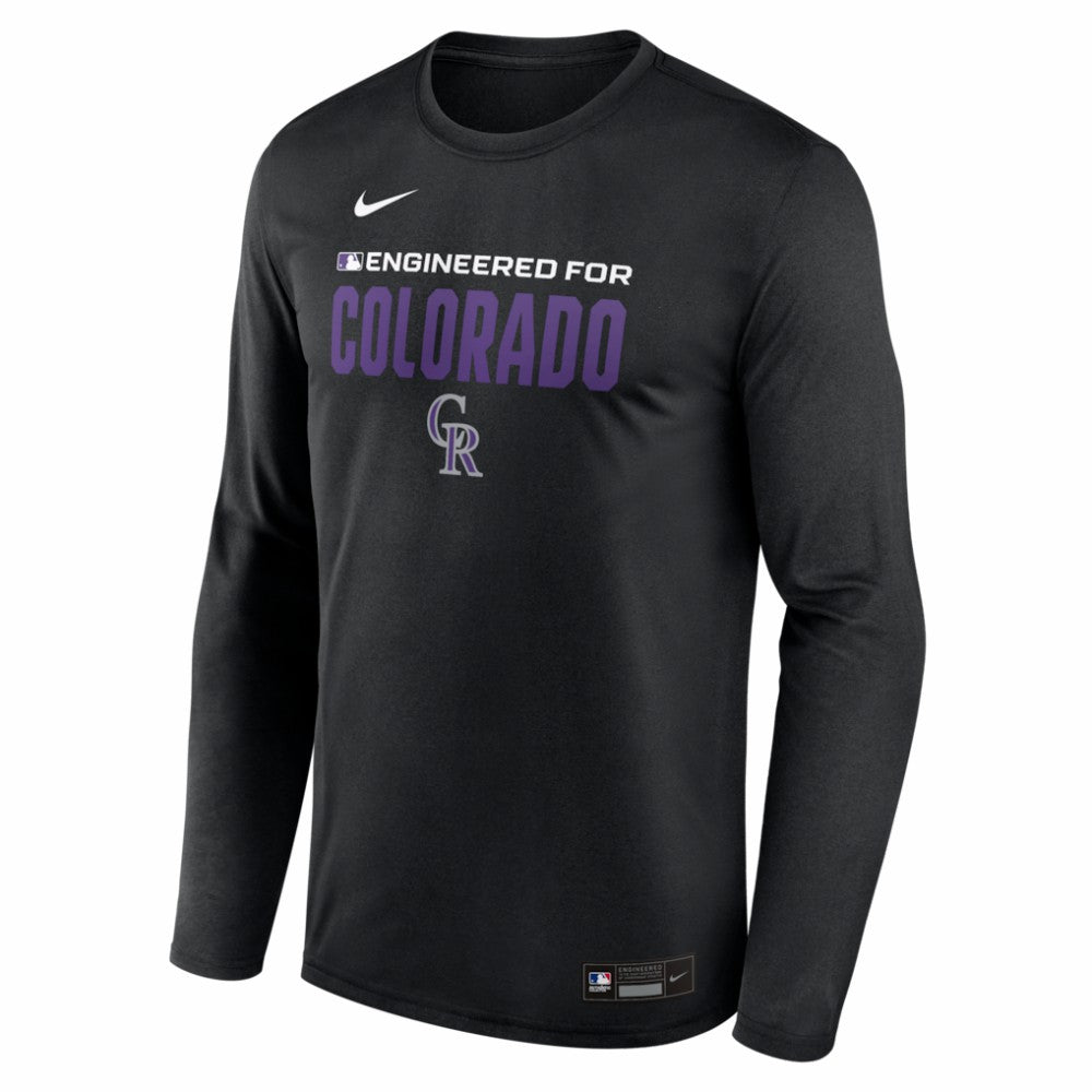MLB Colorado Rockies Nike Authentic Collection Legend Dri-FIT Long Sleeve T-Shirt