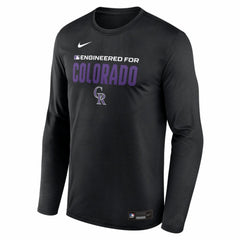 MLB Colorado Rockies Nike Authentic Collection Legend Dri-FIT Long Sleeve T-Shirt