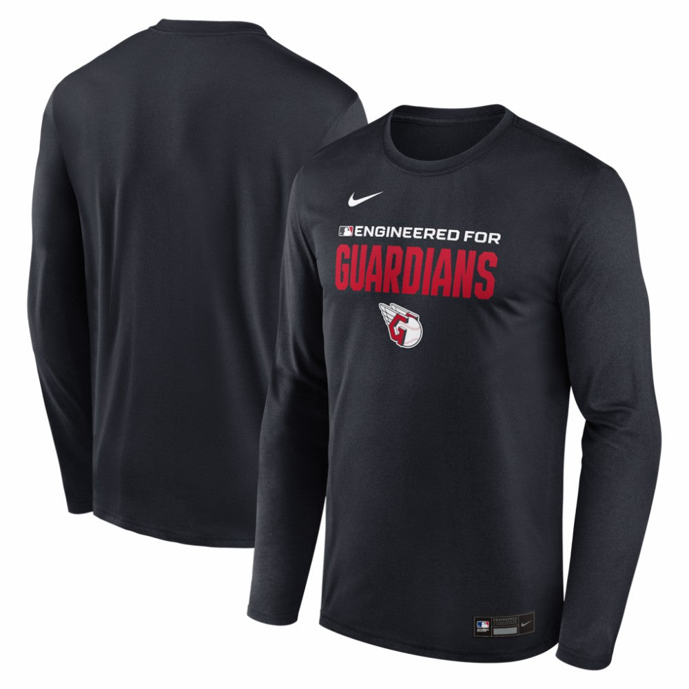 MLB Cleveland Guardians Nike Authentic Collection Legend Dri-FIT Long Sleeve T-Shirt