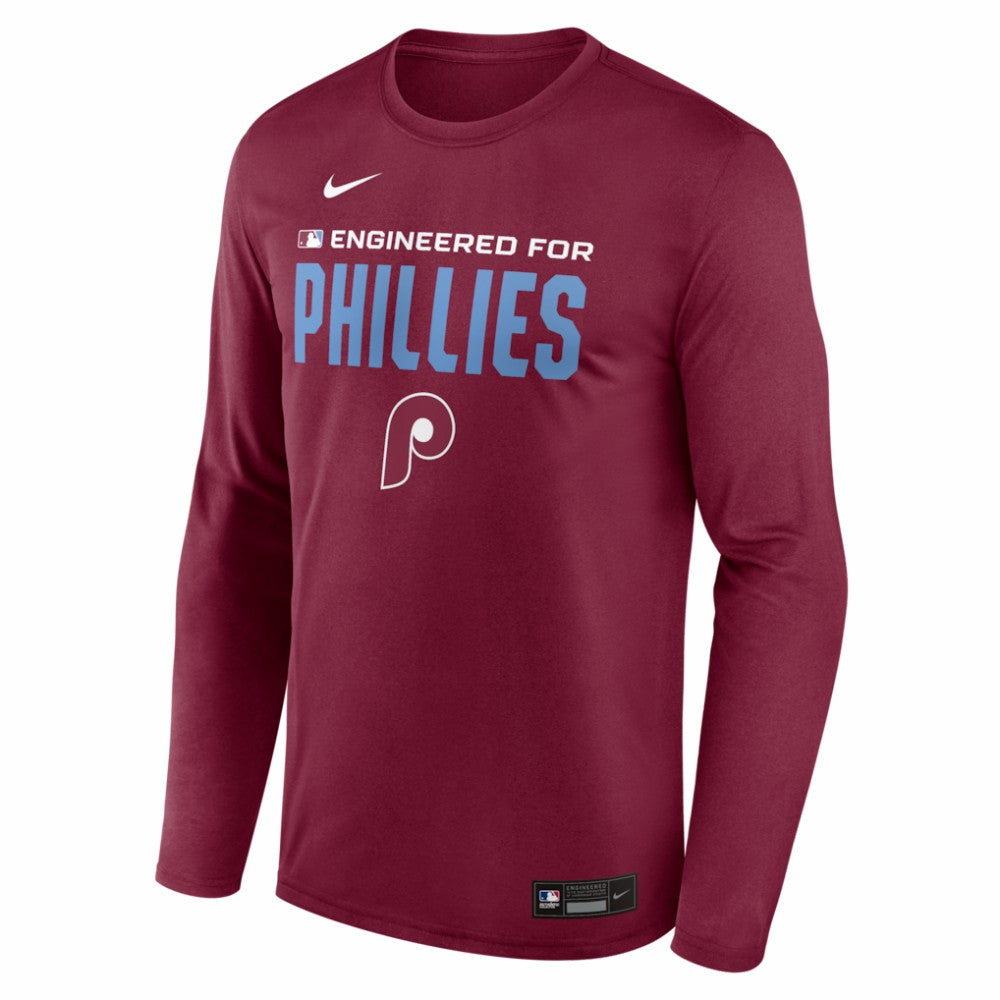 MLB Philadelphia Phillies Nike Authentic Collection Legend Dri-FIT Long Sleeve T-Shirt