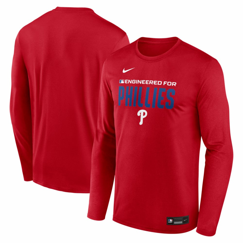 MLB Philadelphia Phillies Nike Authentic Collection Legend Dri-FIT Long Sleeve T-Shirt