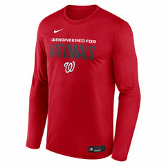 MLB Washington Nationals Nike Authentic Collection Legend Dri-FIT Long Sleeve T-Shirt