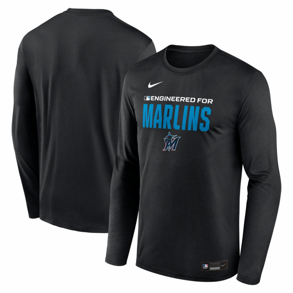 MLB Miami Marlins Nike Authentic Collection Legend Dri-FIT Long Sleeve T-Shirt