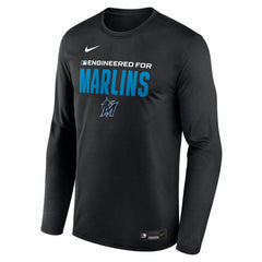 MLB Miami Marlins Nike Authentic Collection Legend Dri-FIT Long Sleeve T-Shirt