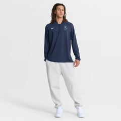 MLB Seattle Mariners Nike Authentic Collection Dri-FIT Raglan Half-Zip Pullover