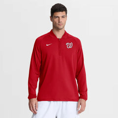 MLB Washington Nationals Nike Authentic Collection Dri-FIT Raglan Half-Zip Pullover
