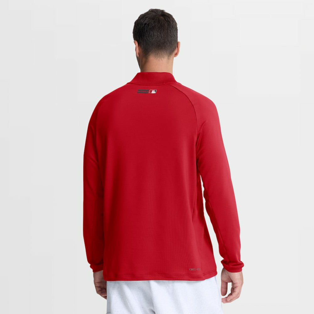 MLB Washington Nationals Nike Authentic Collection Dri-FIT Raglan Half-Zip Pullover