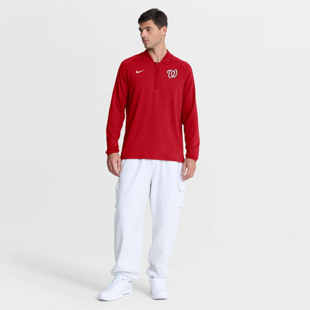 MLB Washington Nationals Nike Authentic Collection Dri-FIT Raglan Half-Zip Pullover