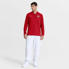 MLB Washington Nationals Nike Authentic Collection Dri-FIT Raglan Half-Zip Pullover