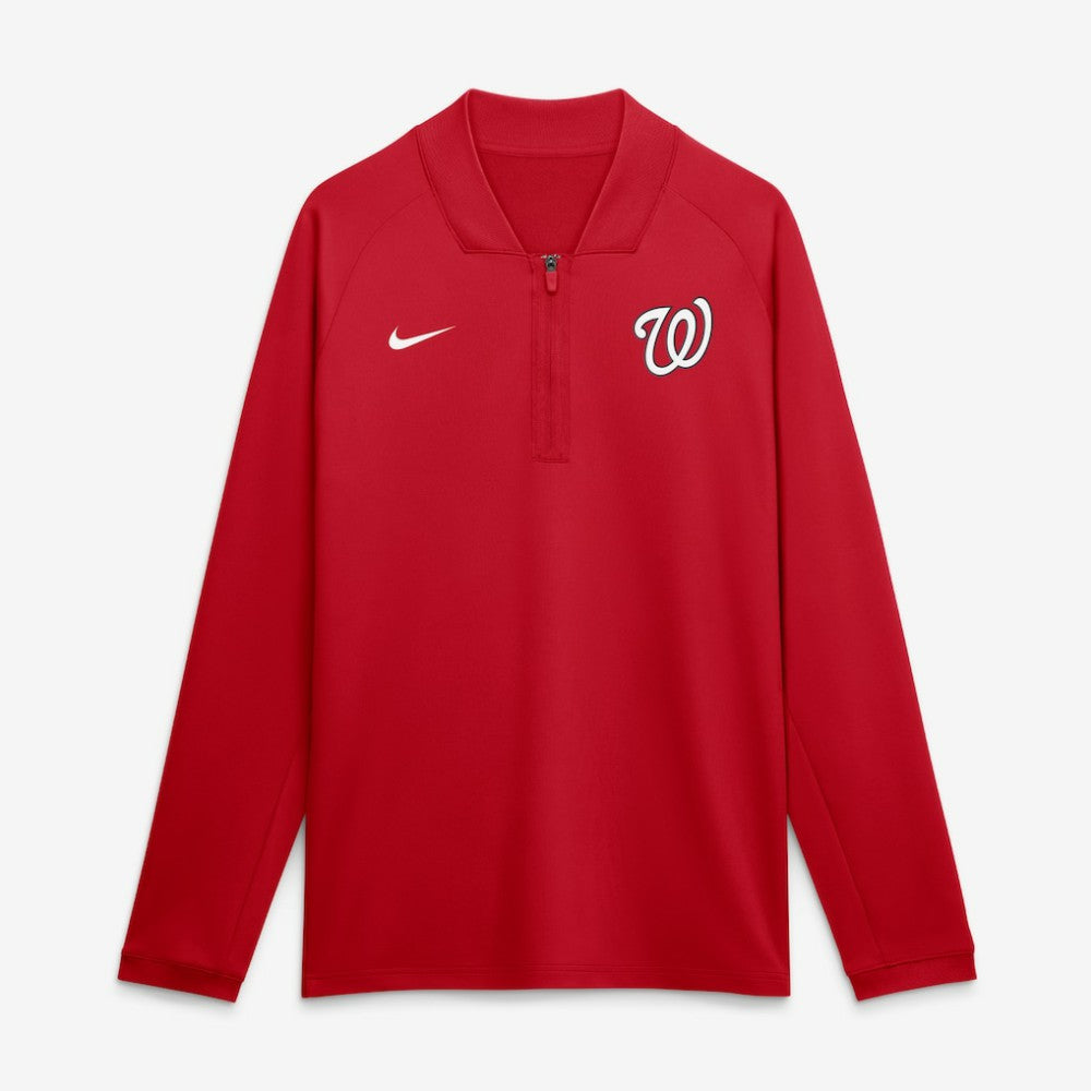 MLB Washington Nationals Nike Authentic Collection Dri-FIT Raglan Half-Zip Pullover