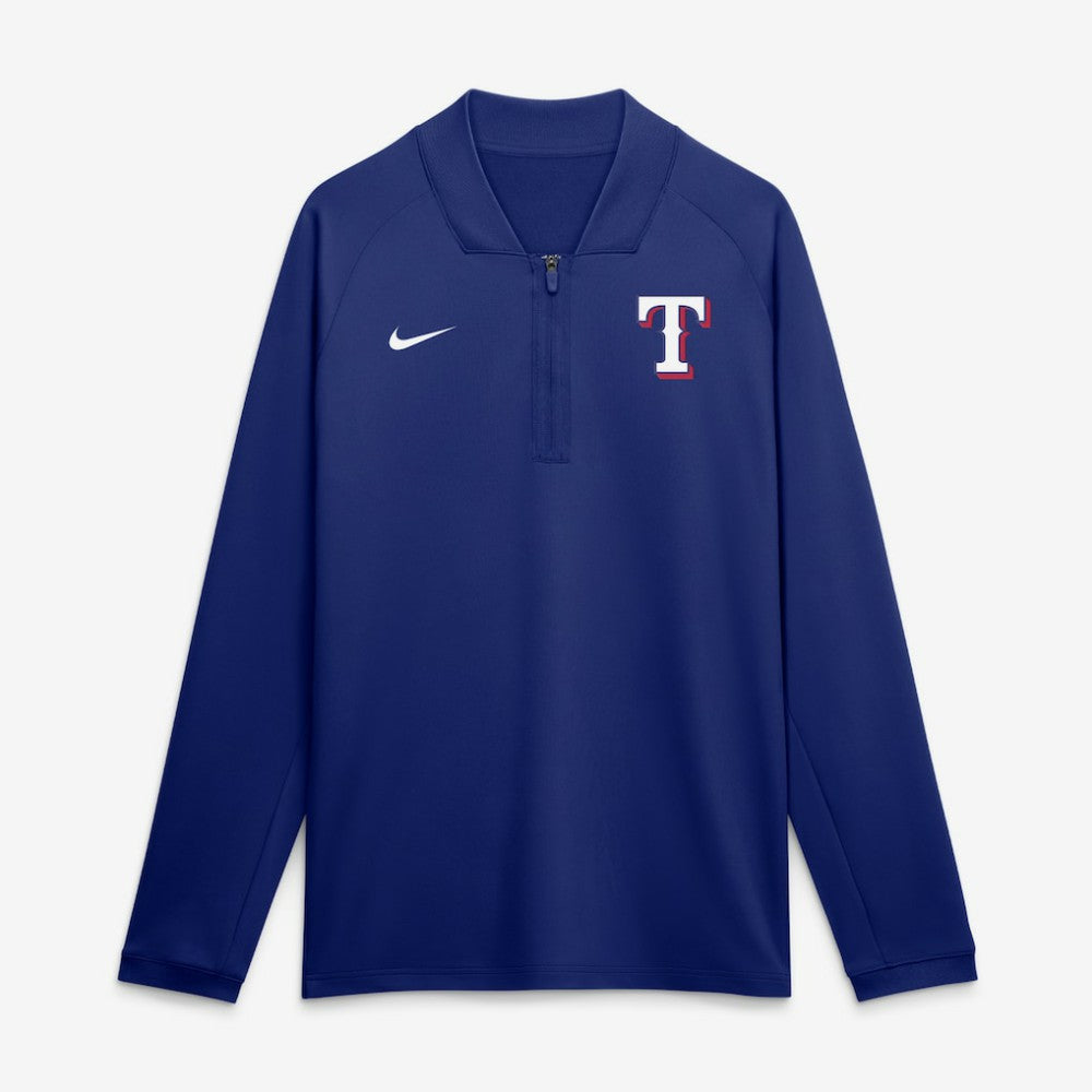 MLB Texas Rangers Nike Authentic Collection Dri-FIT Raglan Half-Zip Pullover