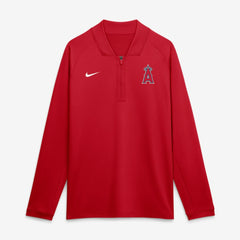 MLB Los Angeles Angels Nike Authentic Collection Dri-FIT Raglan Half-Zip Pullover