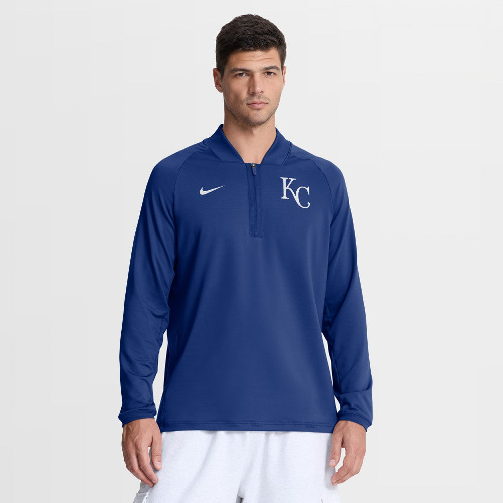 MLB Kansas City Royals Nike Authentic Collection Dri-FIT Raglan Half-Zip Pullover