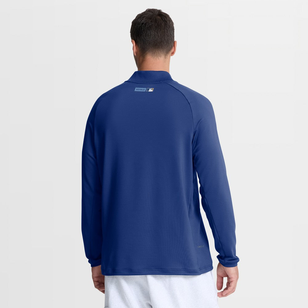 MLB Kansas City Royals Nike Authentic Collection Dri-FIT Raglan Half-Zip Pullover