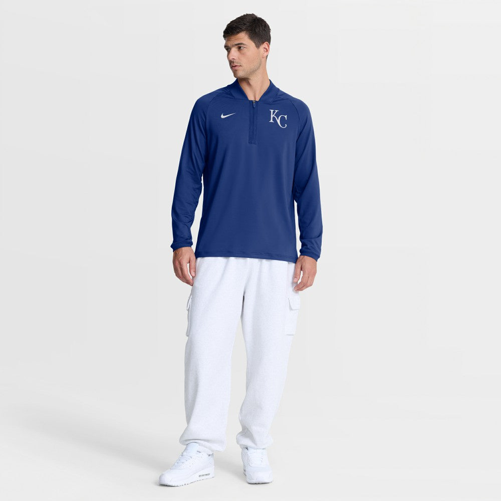 MLB Kansas City Royals Nike Authentic Collection Dri-FIT Raglan Half-Zip Pullover