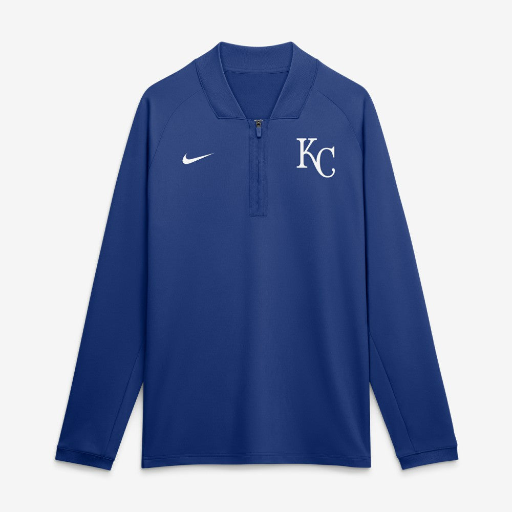 MLB Kansas City Royals Nike Authentic Collection Dri-FIT Raglan Half-Zip Pullover