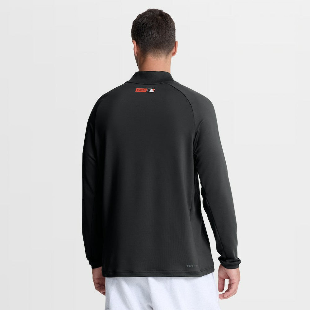 MLB San Francisco Giants Nike Authentic Collection Dri-FIT Raglan Half-Zip Pullover