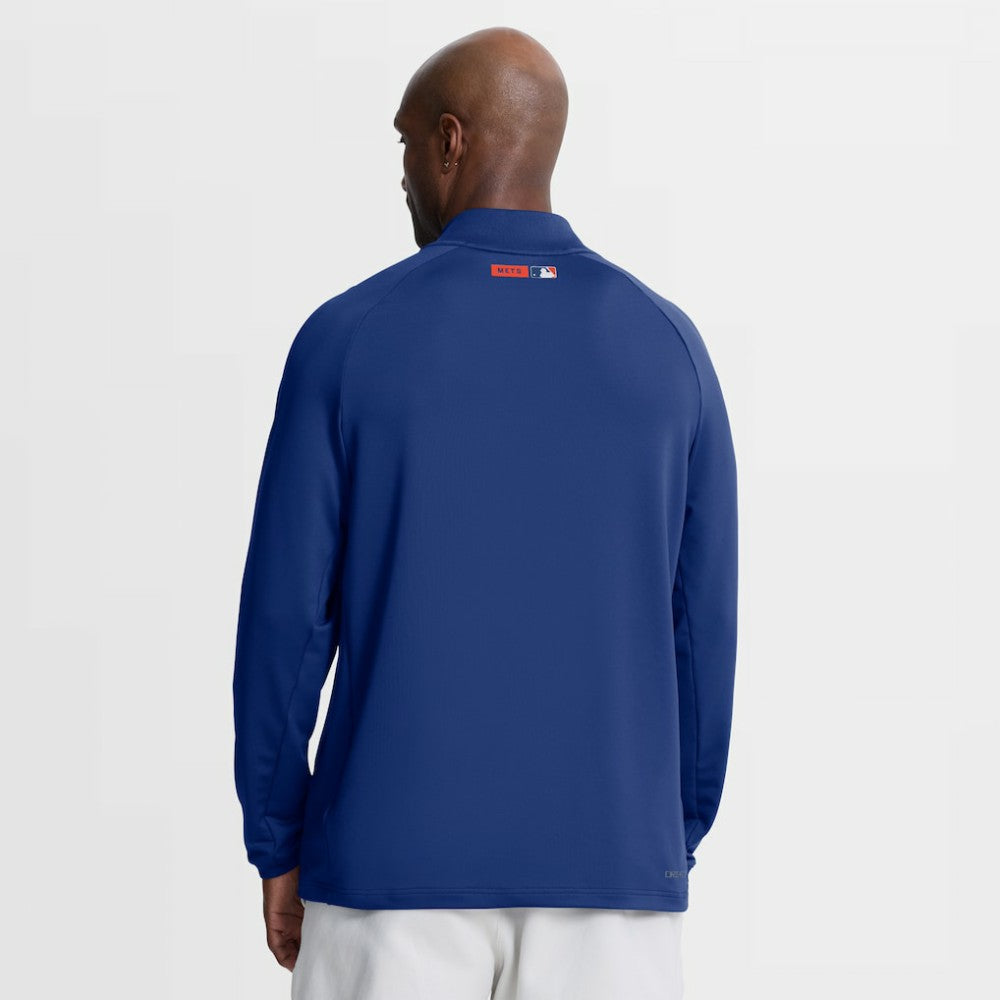 MLB New York Mets Nike Authentic Collection Dri-FIT Raglan Half-Zip Pullover