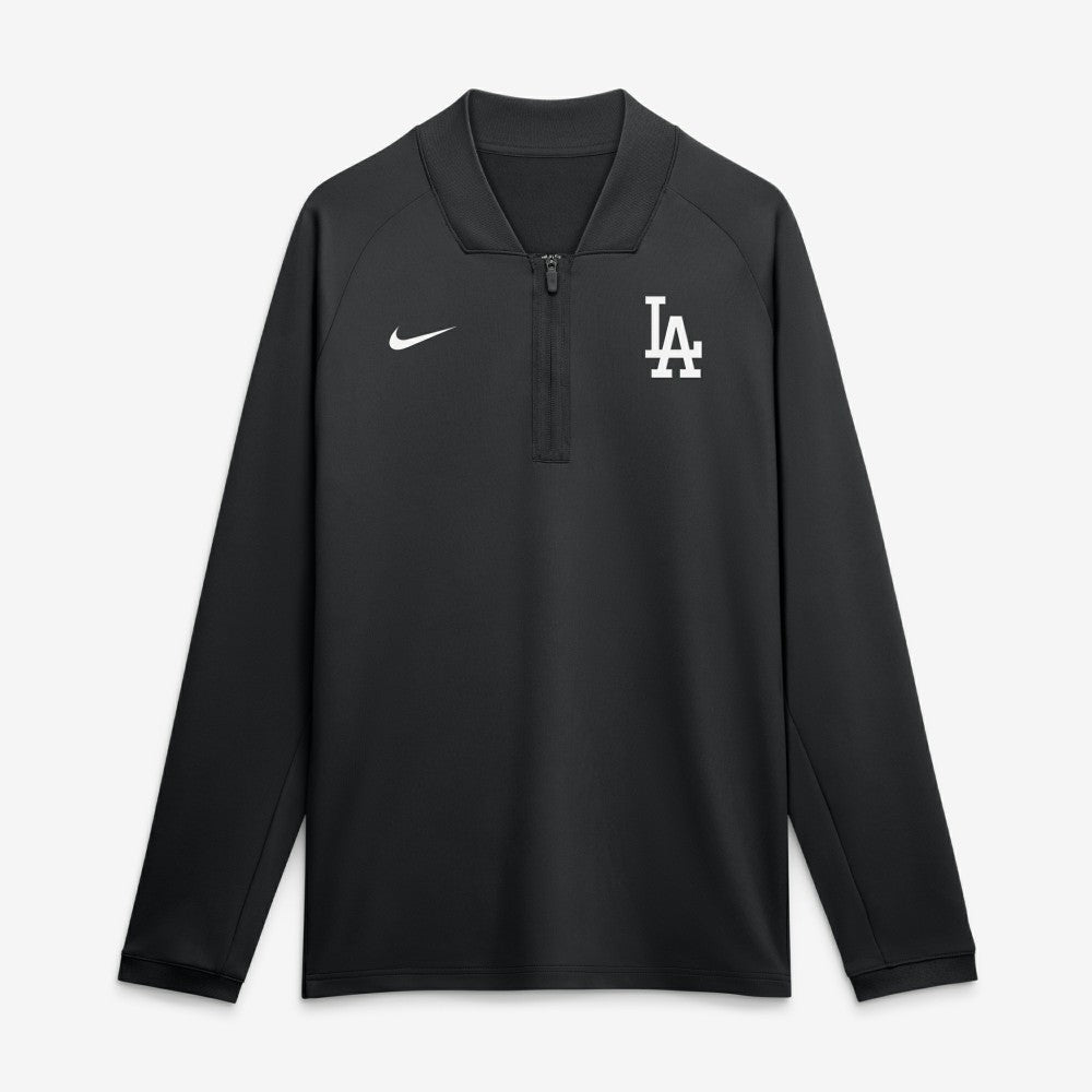 MLB Los Angeles Dodgers Nike Authentic Collection Dri-FIT Raglan Half-Zip Pullover