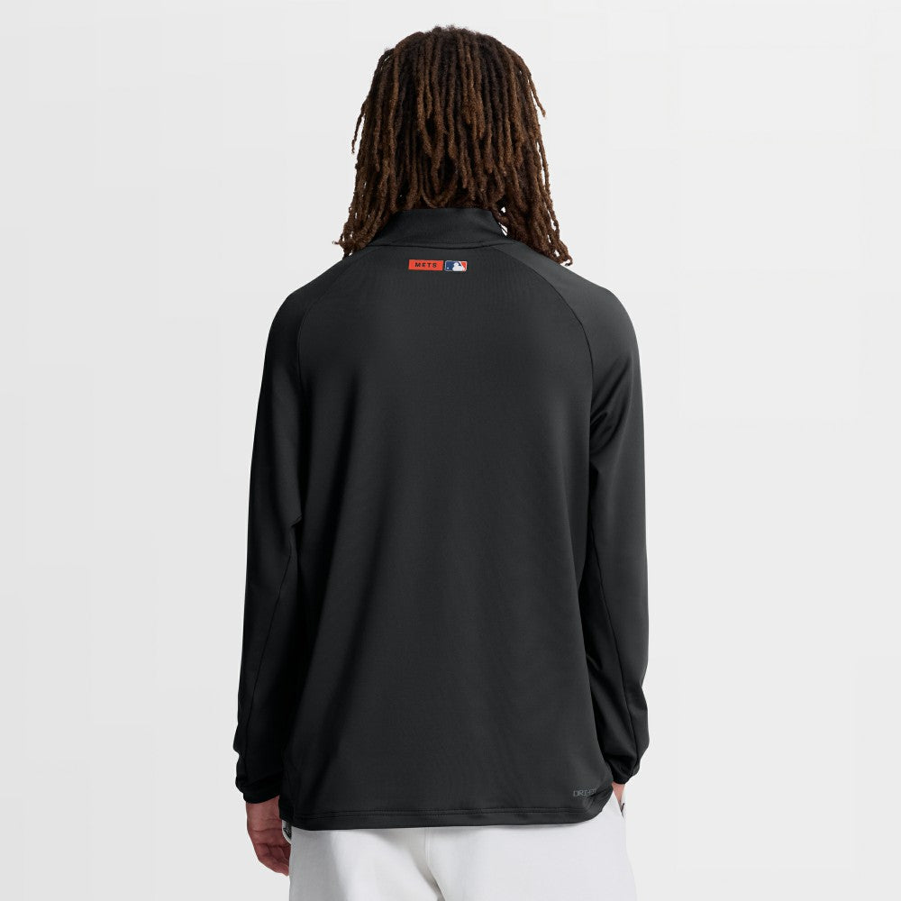 MLB New York Mets Nike Authentic Collection Dri-FIT Raglan Half-Zip Pullover