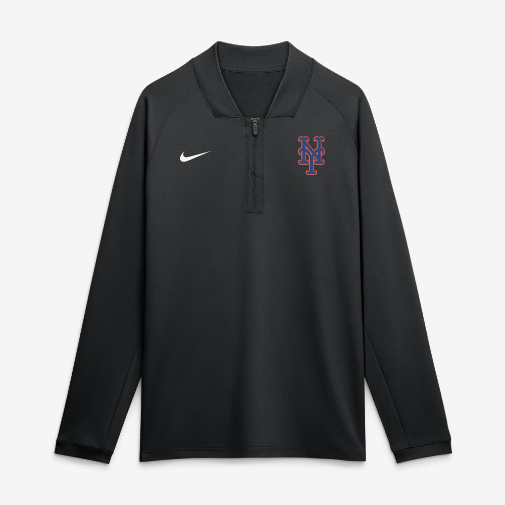 MLB New York Mets Nike Authentic Collection Dri-FIT Raglan Half-Zip Pullover