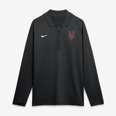 MLB New York Mets Nike Authentic Collection Dri-FIT Raglan Half-Zip Pullover