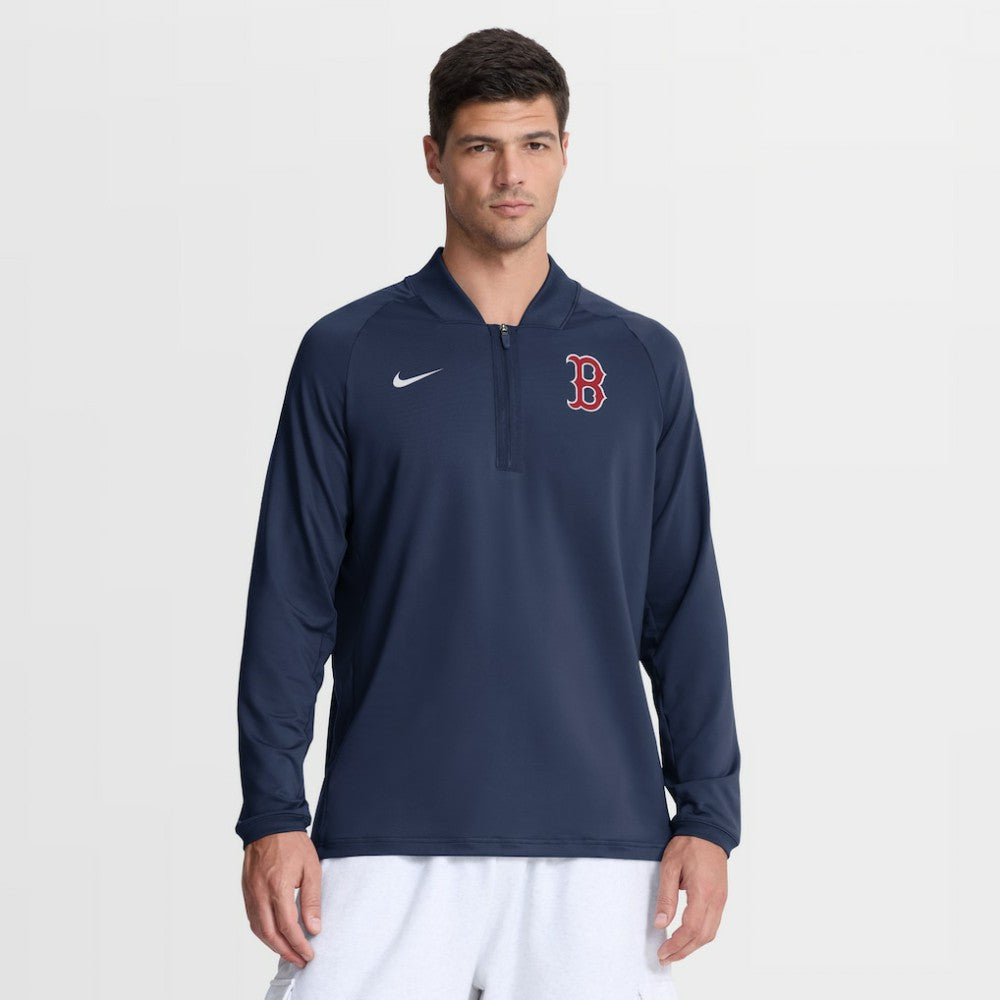 MLB Boston Red Sox Nike Authentic Collection Dri-FIT Raglan Half-Zip Pullover