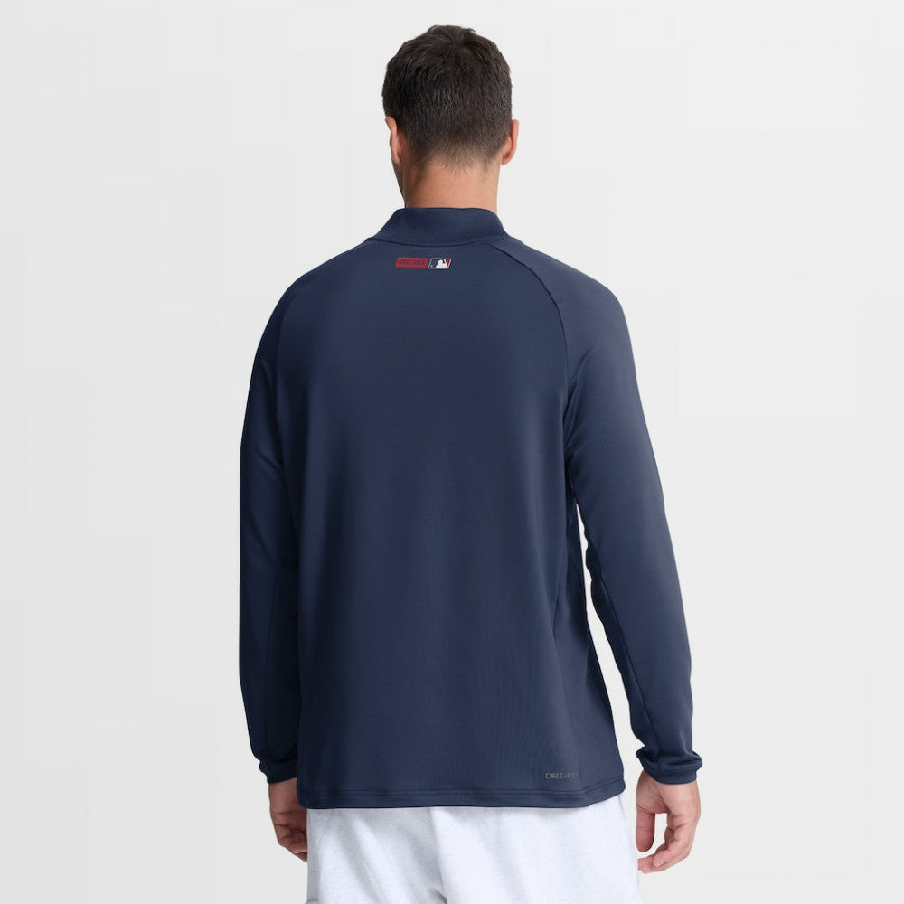 MLB Boston Red Sox Nike Authentic Collection Dri-FIT Raglan Half-Zip Pullover