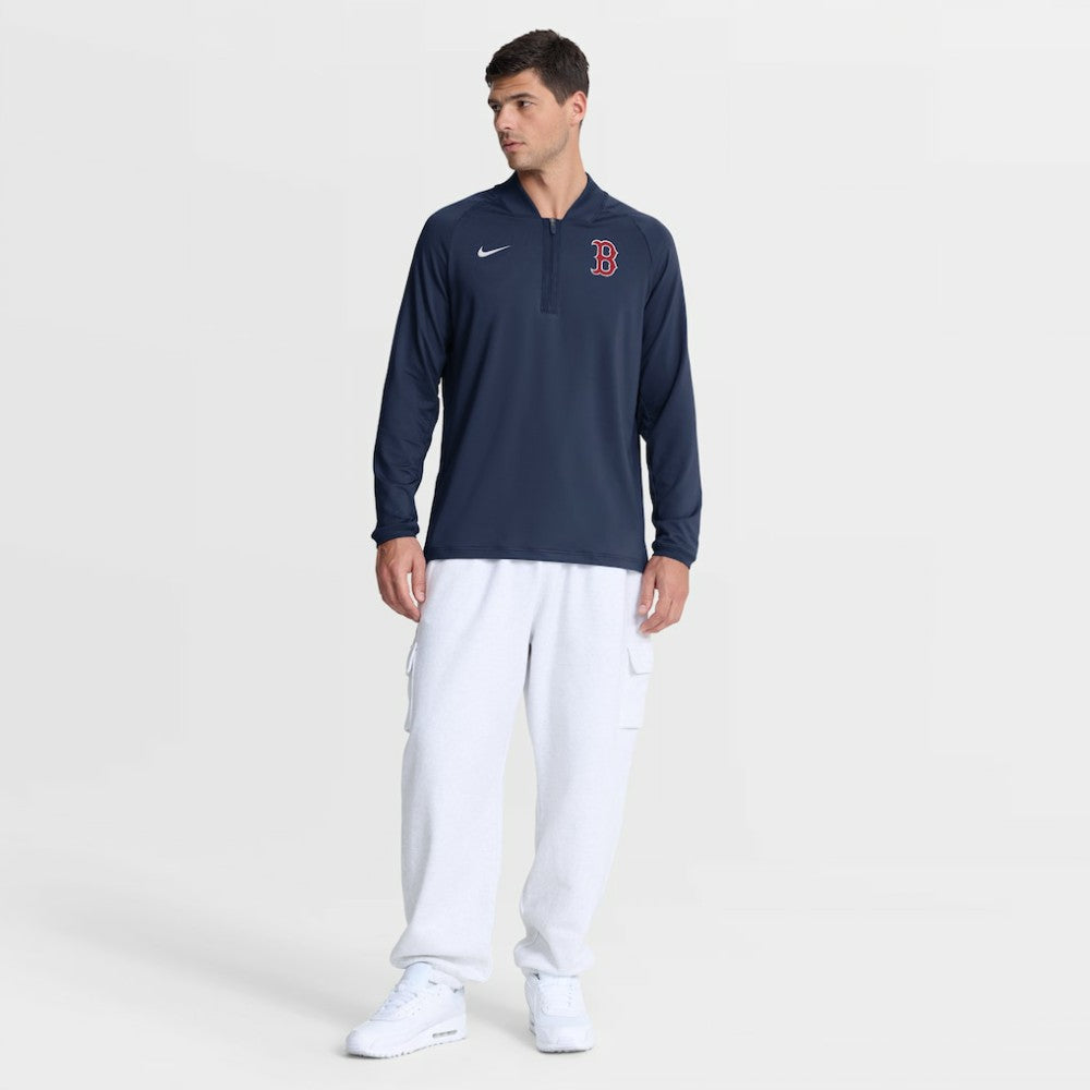 MLB Boston Red Sox Nike Authentic Collection Dri-FIT Raglan Half-Zip Pullover