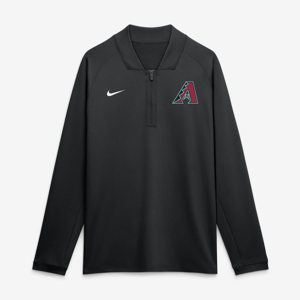 MLB Arizona Diamondbacks Nike Authentic Collection Dri-FIT Raglan Half-Zip Pullover