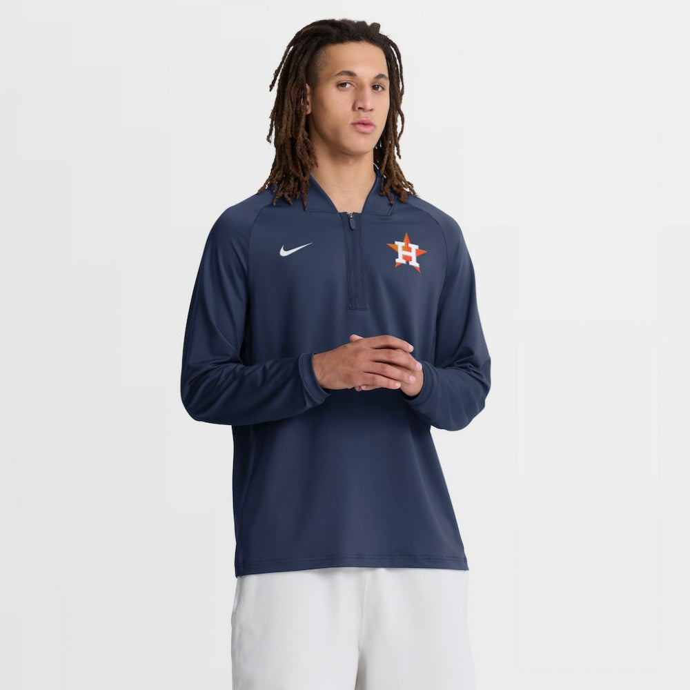 MLB Houston Astros Nike Authentic Collection Dri-FIT Raglan Half-Zip Pullover