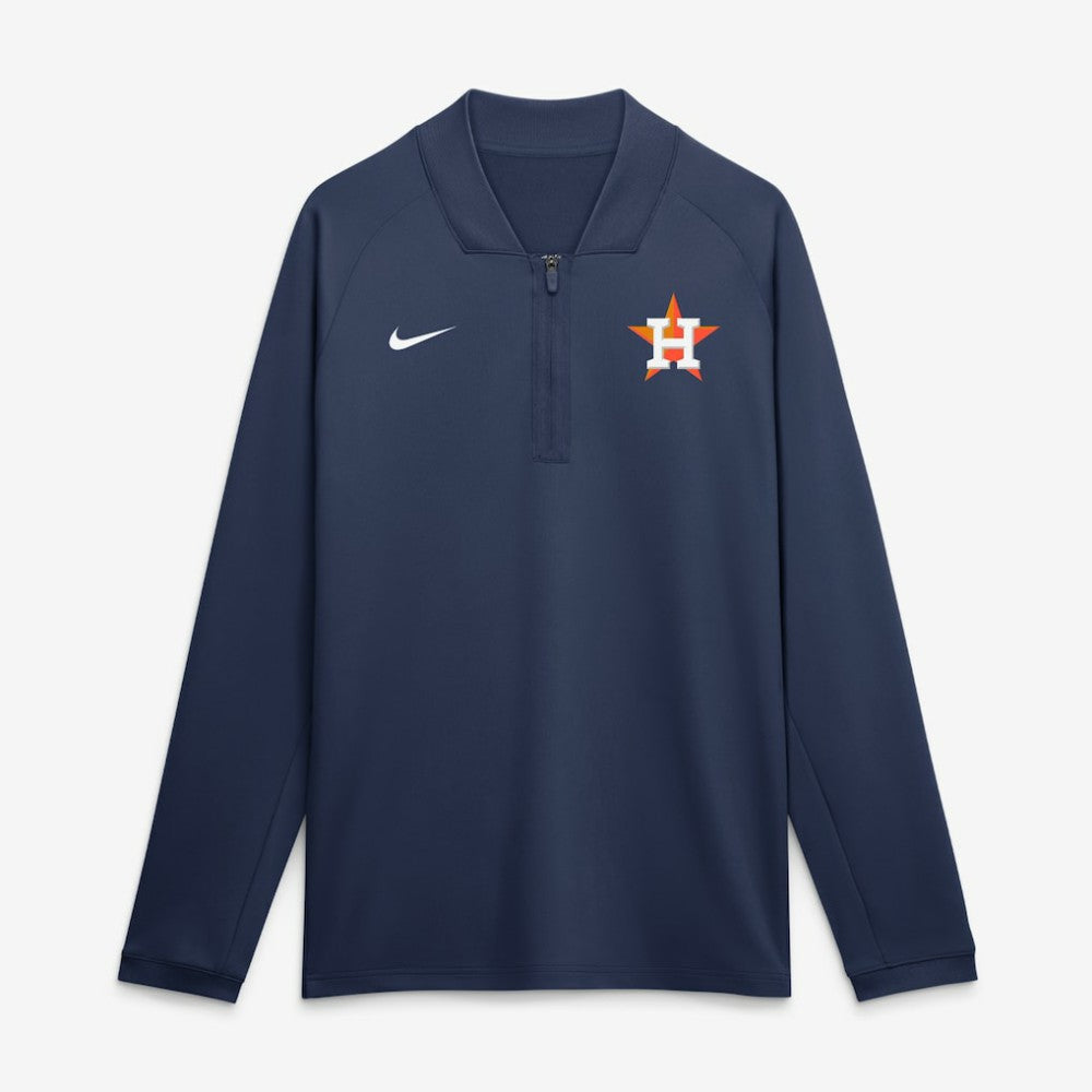 MLB Houston Astros Nike Authentic Collection Dri-FIT Raglan Half-Zip Pullover