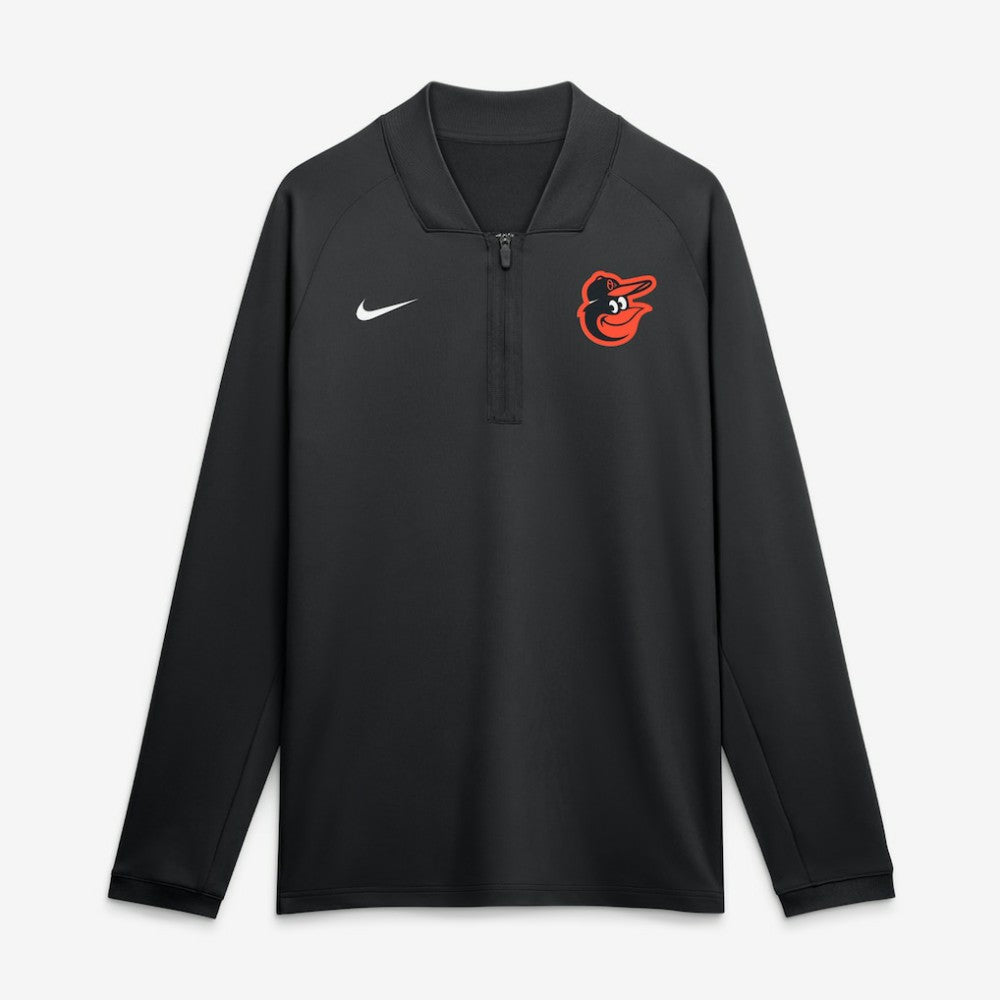 MLB Baltimore Orioles Nike Authentic Collection Dri-FIT Raglan Half-Zip Pullover
