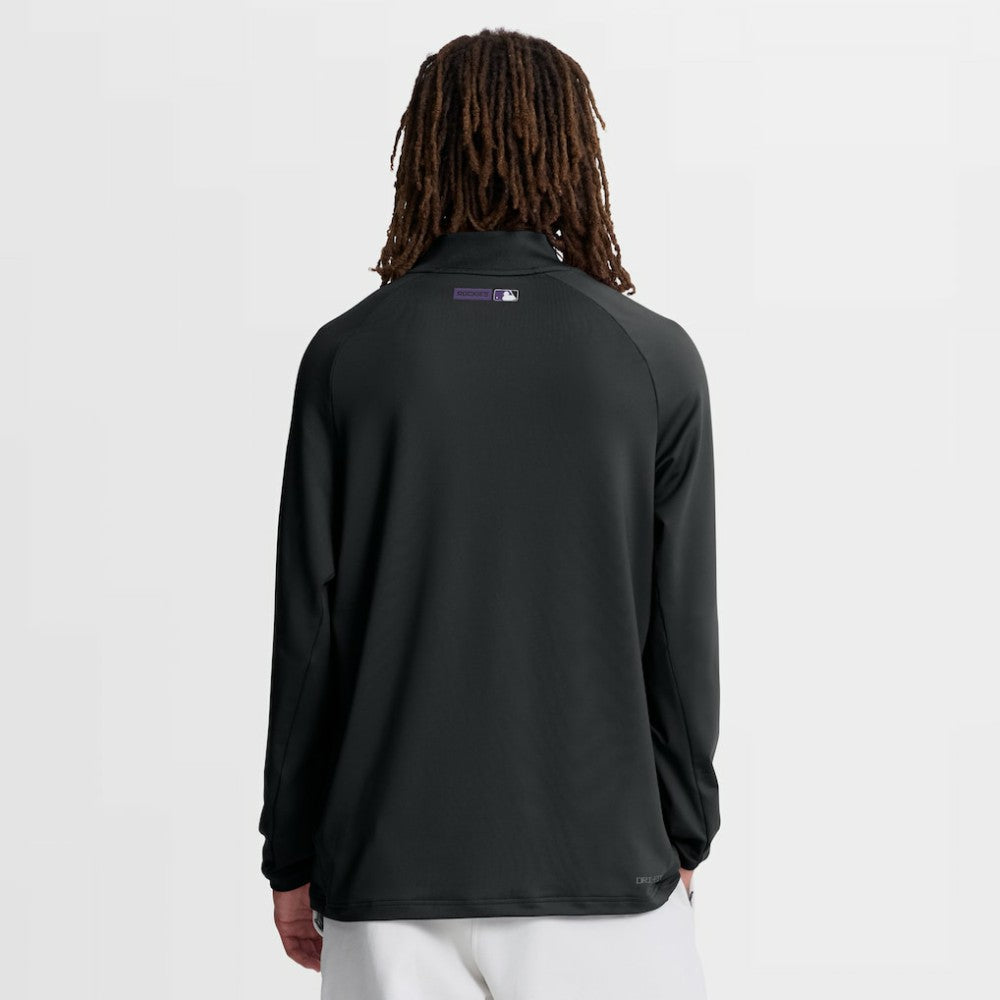MLB Colorado Rockies Nike Authentic Collection Dri-FIT Raglan Half-Zip Pullover
