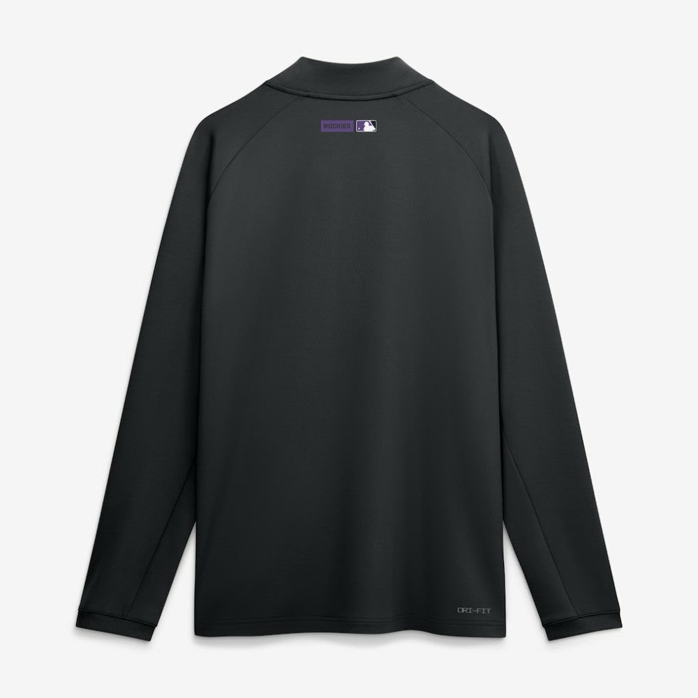MLB Colorado Rockies Nike Authentic Collection Dri-FIT Raglan Half-Zip Pullover