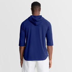 MLB Los Angeles Dodgers Nike Authentic Collection Flux Dri-FIT Raglan 3/4-Sleeve Hooded T-Shirt