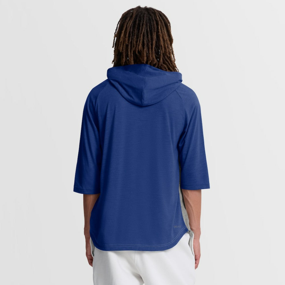 MLB Kansas City Royals Nike Authentic Collection Flux Dri-FIT Raglan 3/4-Sleeve Hooded T-Shirt